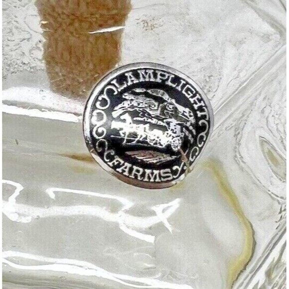 Lamplight Farms Clear Glass Oil/Kerosene Lamp 14" Horse & Buggy Design Hexagon B - Picture 2 of 9